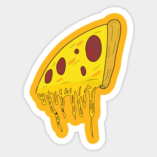 Pizza is always a good solution Sticker